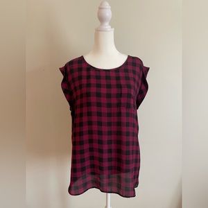 Loft Outlet Blouse - Buffalo Checkered Women's Medium